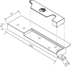 Maco  Adapter Transit ausziehbar Multi Power links grau  468166