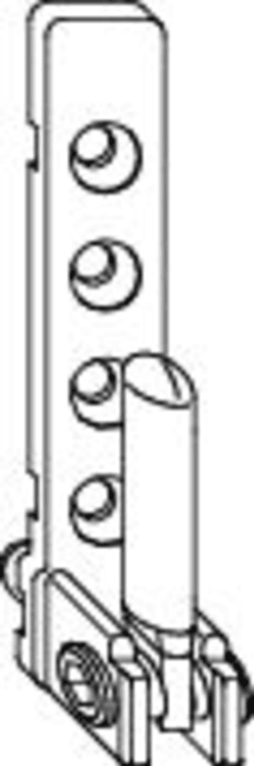 Maco  Ecklager PVC mit 7 mm Tragezapfen 12 mm lang 12L titan glatt  210523