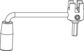Maco  Eindrehwerkzeug mit Kurbel für Universalkloben  24596
