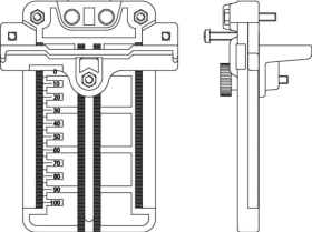 Maco  Lehre MMV für Schließzapfenplatte für Mauerbefestigung  24670