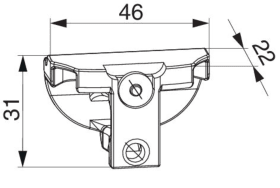 Maco  Steuerteil SKB verstellbar für Schema D Schwarz  477011