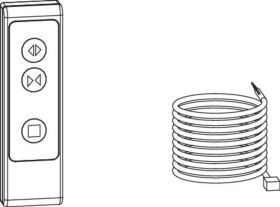Maco  Bedientastatur für HS Comfort Drive Weiß  477170