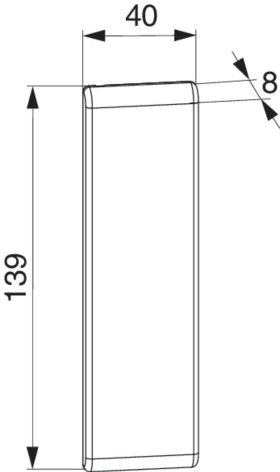 Maco  Abdeckkappe Notentriegelung für HS Comfort Drive Weiß  477173