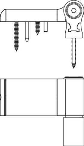 Maco  Türband MACO T100P Plus Flügelteil 103 mm Überschlagshöhe von 19-21,5 mm verkehrsweiß RAL 9016 VE 1   477322