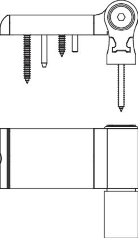 Maco  Türband MACO T100P Plus Flügelteil 103 mm Überschlagshöhe von 21-23,5 mm verkehrsweiß RAL 9016 VE 1   477323