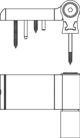 Maco  Türband MACO T100P Plus Flügelteil 103 mm Überschlagshöhe von 16-18,5 mm silber EV1 VE 1 Stk.  477324