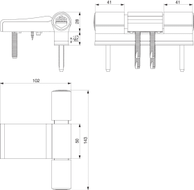 Maco  Türband MACO T160P Plus 3 teilig Überschlagshöhe von 17-23 mm verkehrsweiß RAL 9016 VE 1 Stk.  477356