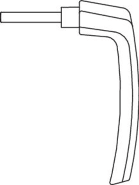 Maco  Steckgriff Harmony Stift 7x43 champagne F2  27411