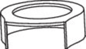 Maco  Abdeckrosette für T160P PLUS Schwarz  477386