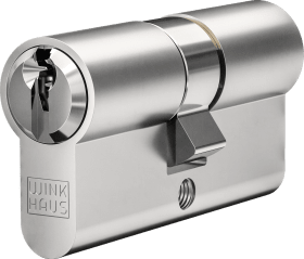 DOPPELZYLINDER XR-51N MESSING MATT VN BL 35/45 MM M.GEFAHRENF.