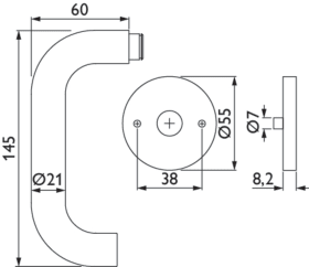 Hermat Halbgarnitur 1801.Ø21/2073.M/4014,o.Schl.ros.,rd.,10,ER