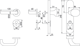 Hermat Kombi-WSG 1801.FS/2089.KS/3128,LS/Ros.,15mm,ES1,ZA/PZ 72/8,ER,TS 37-55
