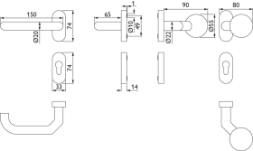 Hermat FS Wechselgarnitur 1805/2085/3126/GK,Ros.,ov.,PZ,9,ER,TS 70-88,o.No.