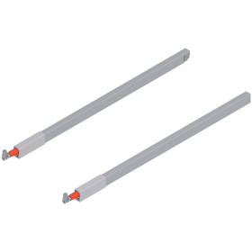 LÄNGSRELING-SET TBX ANTARO F.FRONTAUSZUG OBEN NL 550 MM RAL 9006 ZRG.487RSIC BLUM