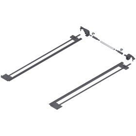 SEITENSTABILISIERUNGS-SET F. VOLLAUSZUG TANDEM NL 420-600MM RAL 7037 ZST.600TV