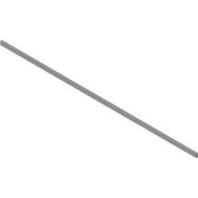 QUERRELING ECKIG 1046, 3 MM ABLÄNGB.,RAL 9006 ZRG.1046Z