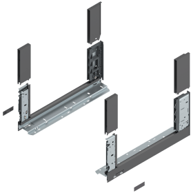 LBX ZARGEN FREE C H=176,8MM NL= 400MM INKL.BOXCOVER ORIONGRAU 780C4002S