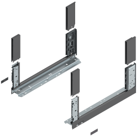 LBX ZARGEN FREE C H=176,8MM NL= 450MM INKL.BOXCOVER ORIONGRAU 780C4502S