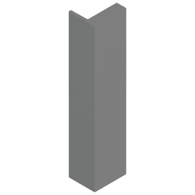 MVX ABDECKKAPPE FÜR RÜCKWANDHALTER VE100 HÖHE E INDIUMGRAU ZB4E00AK