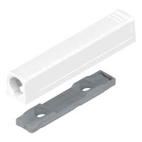 TIP-ON ADAPTERPLATTE LANGVERSION GERADE VE=250 Z.SCHRAUBEN SEIDENWEISS 956A1201