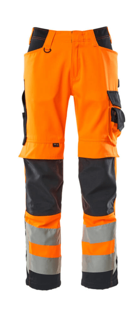 MASCOT® BUNDHOSE KENDAL HI-VIS 15579-860-14010 82C47 ORANGE/SCHWARZBLAU