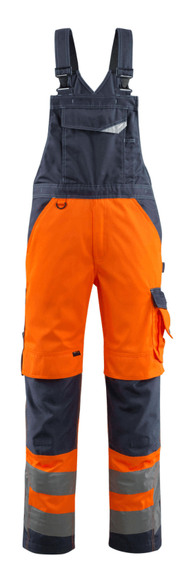 MASCOT® LATZHOSE NEWCASTLE HI-VIS 15569-860-14010 90C46 ORANGE/SCHWARZBLAU