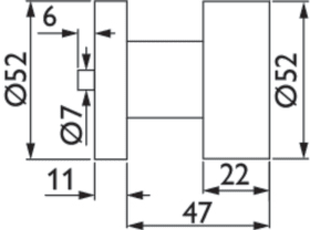 Hermat Knopf 2336/3127/PAAR,o.Schl.ros.rd,8,ER,TS37-47