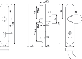 Hermat SI-WSG Ö2091/3128/EN2,LS ov.,15mm,ES1,ZA/PZ 88/8,5,ER,TS35-55