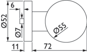 Hermat Knopf 2336/3126.GK/PAAR,o.Schl.ros.rd,8,ER,TS37-47