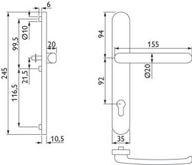 Hermat Halbgarnitur 1956,LS ov.,PZ92/8,braun,ähnl.RAL 8019 besch.