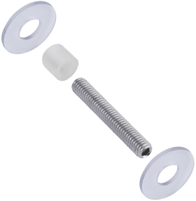 Hermat Stoßgriff-Befestigung 2.4.GL,paarw.,Griffmaß 20,TS 8-12, L 40 vz