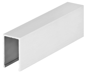 Hermat Glashalteprofil,6958/OD,L6.000mm,zum Anschrauben,Aluminium,naturfarbig