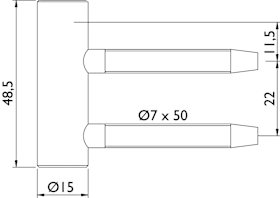 GLASTÜR-SCHLOSSKASTEN OL BARI 6141 6325.P/HZ.OL-60 (30591)