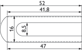 Hermat Hülse 6684/6215, Ø15mm,messingfarbig PVD-beschichtet