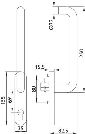 Hermat Handhebel BASIC 01 1801.N HSG,Stand.,inn.,PZ,ov.,10,ER