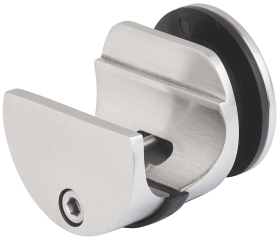 Hermat WRT-Glasbefestigung, TORBOLE, 9040/602.SD/SAFE, z.Laufsch.bef.,DR, Edelst. matt