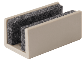 Hermat Bodenführung 9270./699.SD,1-flg., Aluminium elox.