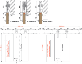 Hermat WRT-Laufwagen, CORVARA, 9032/HOLZ, aufliegend, classic black matt