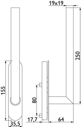 Hermat Handhebel BASIC 02 1802.FL/HSG,Stand.,inn.,ov.,10,cl.bl.