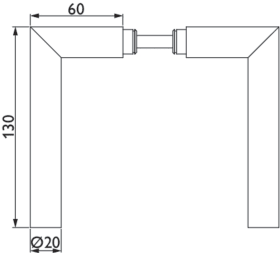 Hermat Ganzglastürschloss Ö6081/6325,UG,10mm,ER-Optik,FlüFA