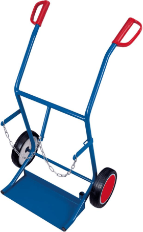 STAHLFLASCHENKARRE 100KG 2X20L GUMMIRÄDER FK-1100