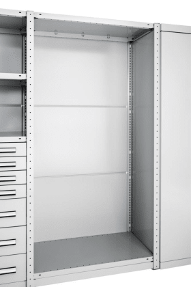 META Rückwand CLIP L1300 H3000 Vollblech grau META 