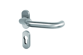 INNENDRÜCKER MIT ROSETTE OVAL ZIE 21 222.40.8 8 MM EDELSTAHL MATT RF