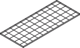 GITTERROSTEBENE M. AUSSEN WÄNDEN VERSCHRAUBT 8611
