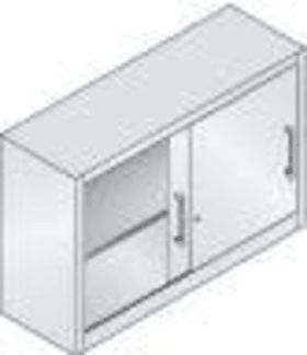 CP Schiebetürschr.7035/7035 815x1200x400mm  