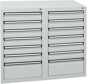 SCHUBLADENSCHRANK 14 SLR 900X1000X500MM GRAU 7102207