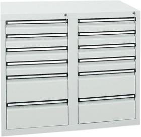 SCHUBLADENSCHRANK 12 SLR 900X1000X500MM GRAU 7102607
