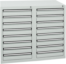 SCHUBLADENSCHRANK 16 SLR 900X1000X500MM GRAU 7102107