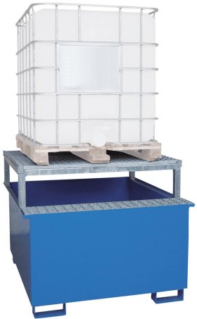 AUFFANGWANNE WSP-KTC-AC 1300X1360X1070MM LACKIERT RAL 5015 P21-2603-B