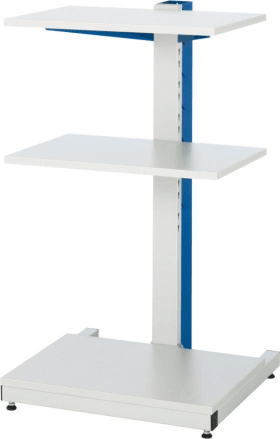 EDV-SÄULE 1STAT. 650X650X1150MM GR/BL 07-6001S.11